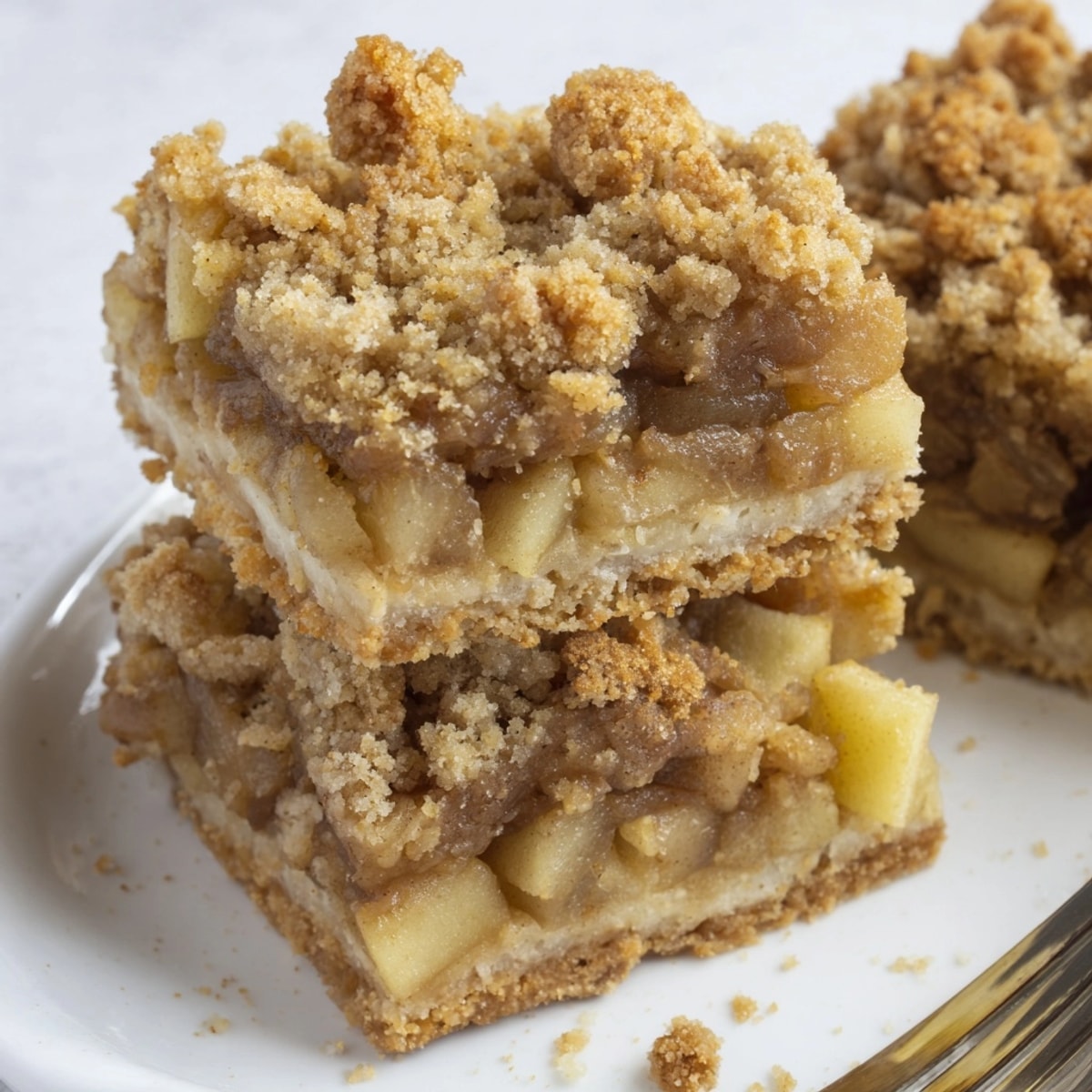 Saftige Dutch Apple Pie Squares mit einer zartschmelzenden Kruste, ideal für Herbstnachmittage.
