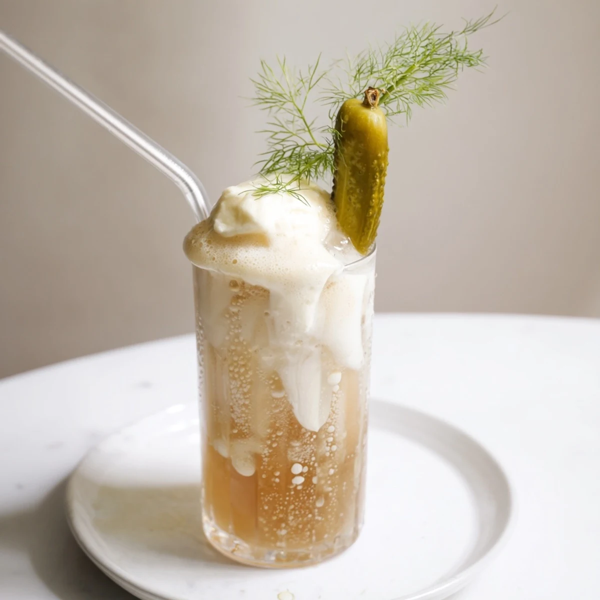 Dill Pickle Radler Soda Float