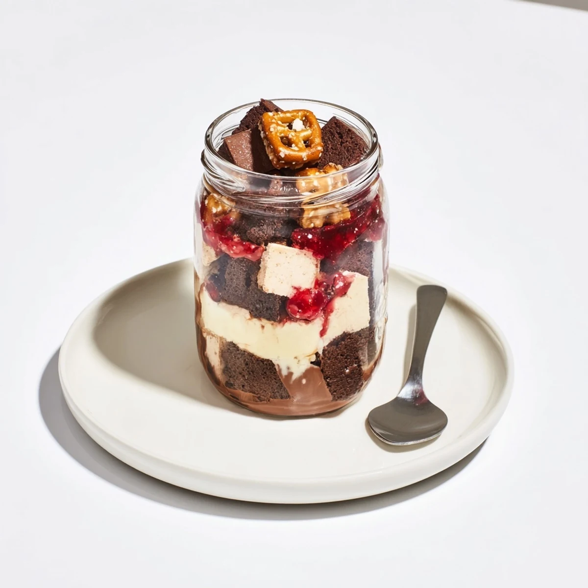 Surreal Biergarten Cake Jar