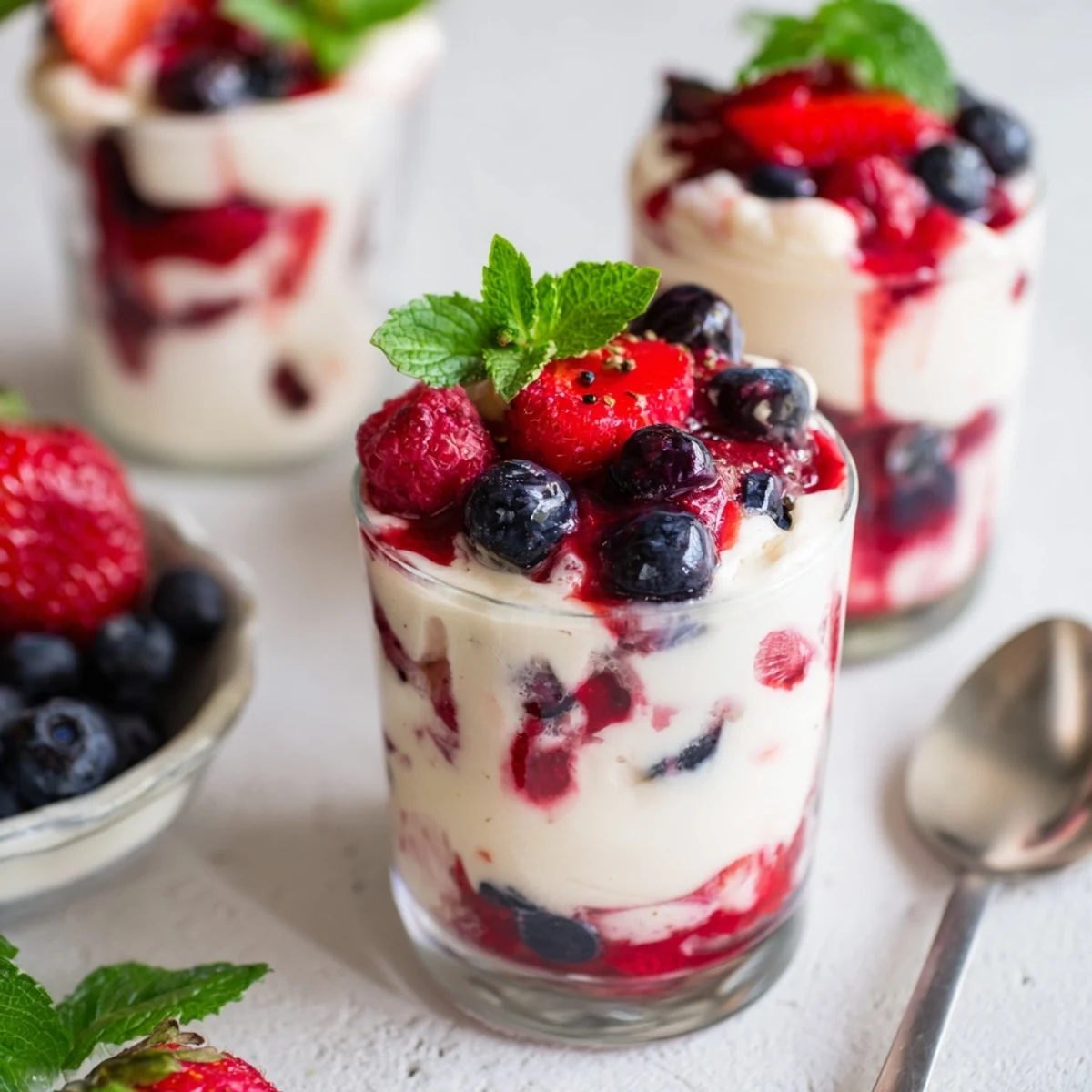 Beeren Bayerisch Joghurt Mousse