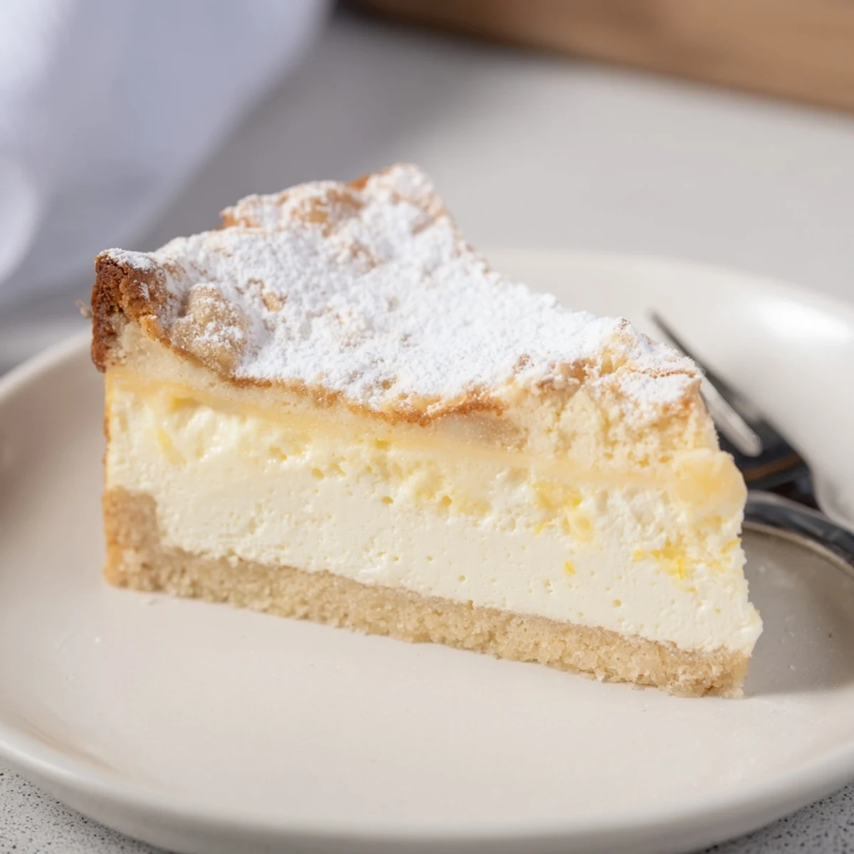 Deutscher Käsekuchen cremig