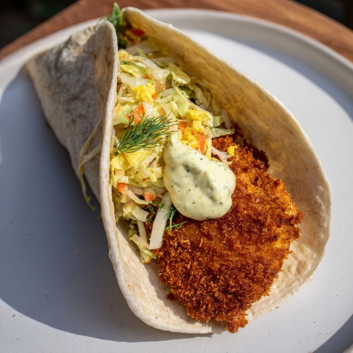 Pork Schnitzel Tacos Sauerkraut