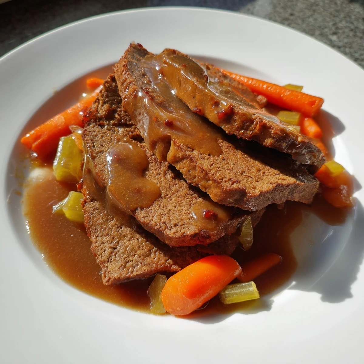 Vegan Sauerbraten mit Cranberry