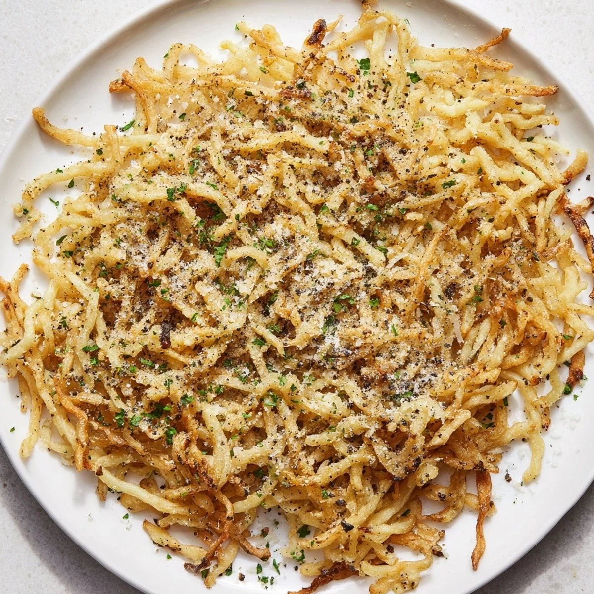 Crispy, golden-brown Simple Air Fryer German Spätzle: a delicious and easy side dish ready in minutes.