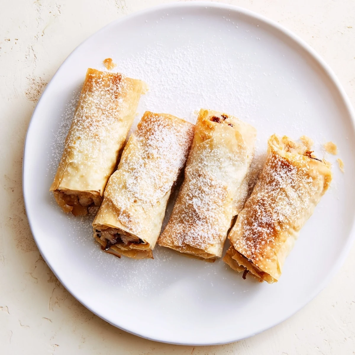 Knusprige Apfelstrudel Rolls