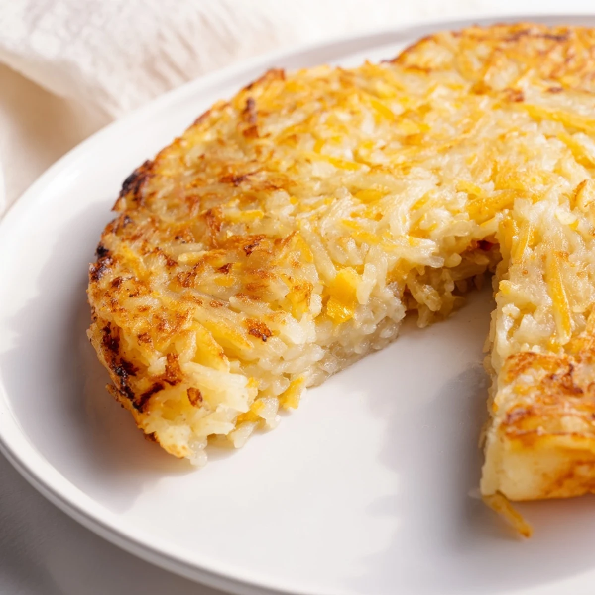 Golden-brown 4-Ingredient Mashed Potato Cakes: crisp exteriors, inviting, perfect for breakfast or sides.