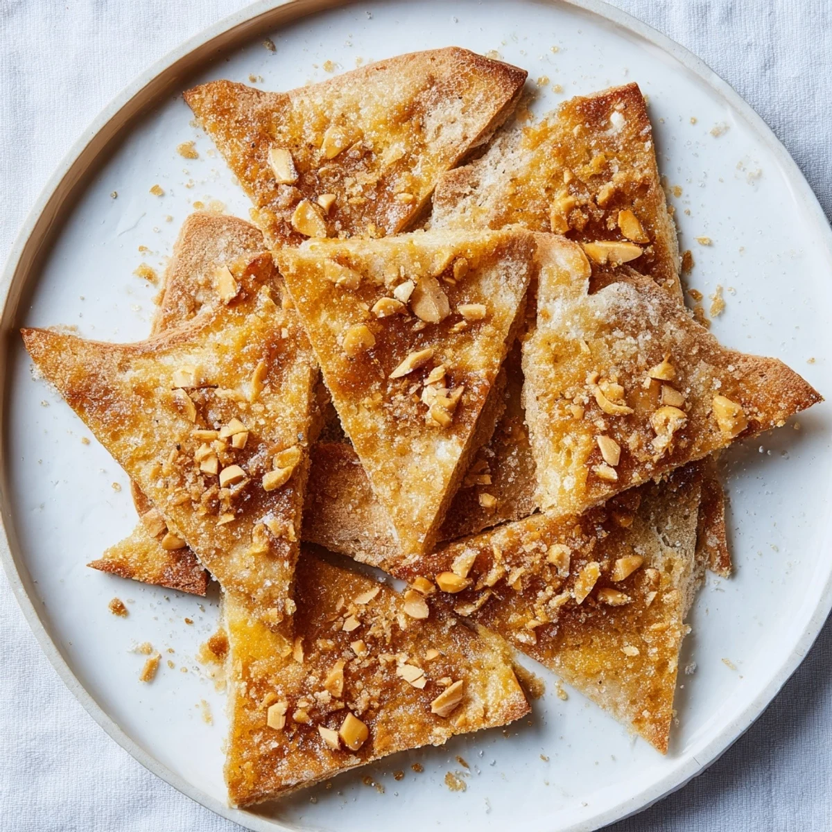 Close-up of baked Quick Weihbrot Chips, showcasing the perfect texture and golden color.