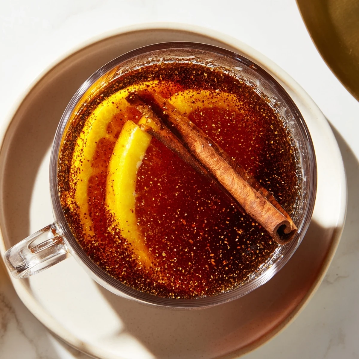 Delicious homemade Express Punsch Concentrate, a perfect holiday beverage pictured with fresh citrus.
