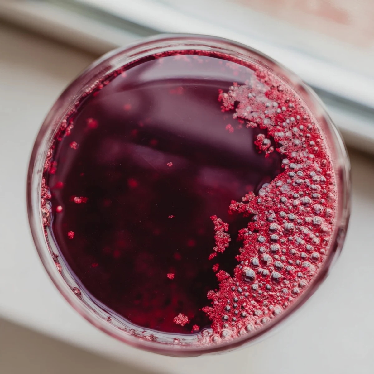 Express Punsch Berry Concentrate ready to pour, showing vibrant berry colors and delicious aromas.