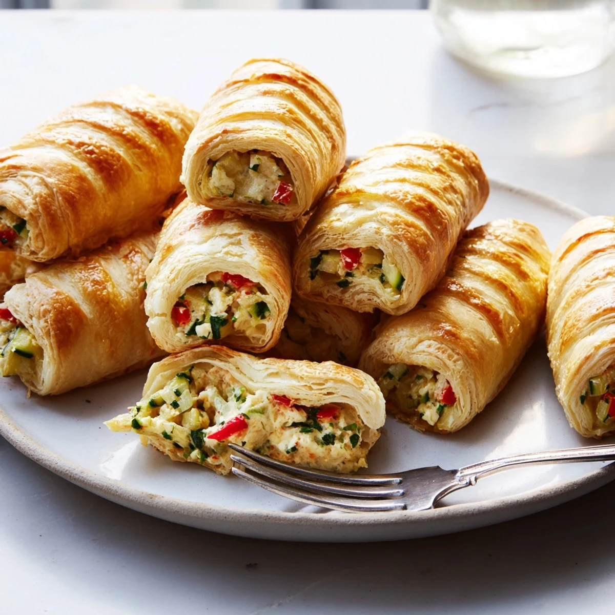 Enjoy the herbed cheese filling of these delicious Cercles dHôtes Couronne de Rouleaux for any occasion.