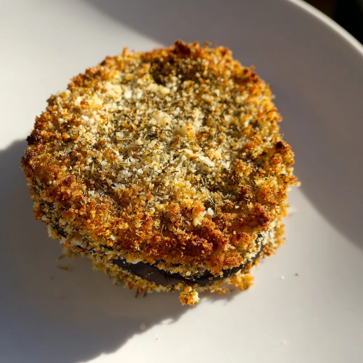 Golden, crispy Eggplant Parmesan Chips are baked to perfection, and ready for dipping.