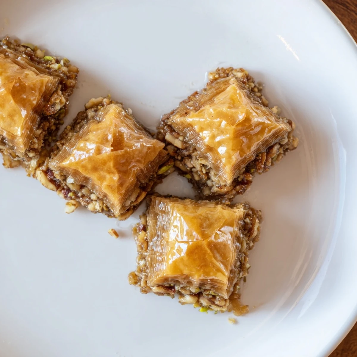Türkisches Baklava mit Honig
