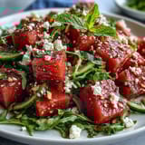 Wassermelone Rucola Feta Salat