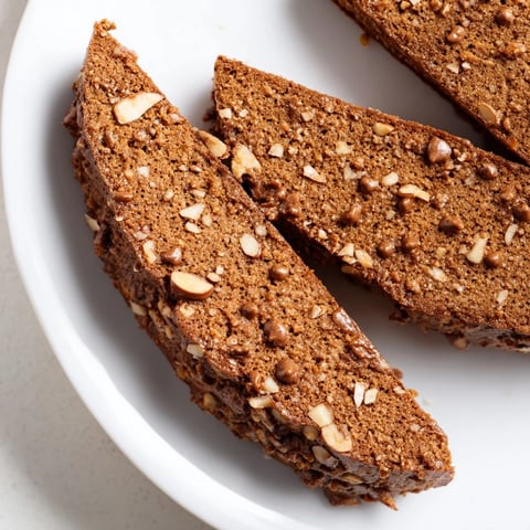 Crisp Quick Lebkuchen Latte Biscotti, perfect for dunking, arranged on a cooling rack ready to enjoy.