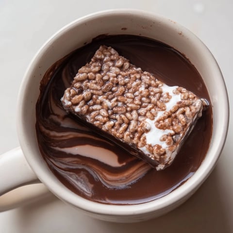 Cremiger Hot Chocolate mit einem flauschigen Marshmallow-Riegel, perfekt für einen gemütlichen Tag.