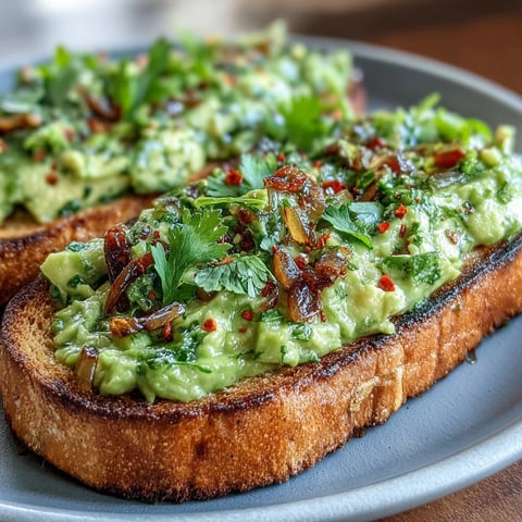 Golden-brown sourdough toast laden with creamy avocado, drizzled in spicy chilli-lime sauce and topped with crispy shallots.