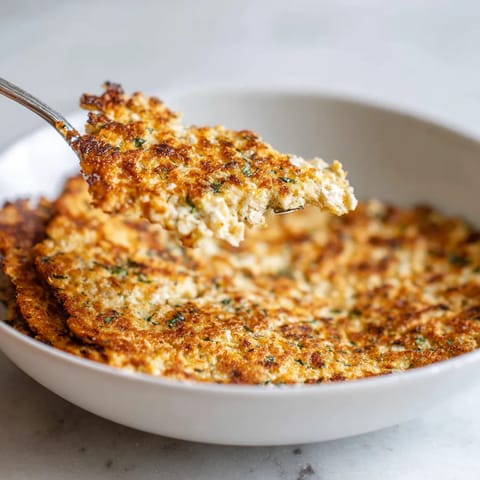 Ein weißer Teller mit Haferflocken-Joghurt-Fladen.