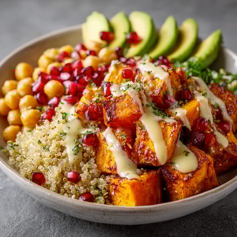 A bowl of food with a variety of ingredients.