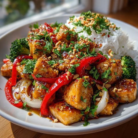 A plate of food with rice and meat.