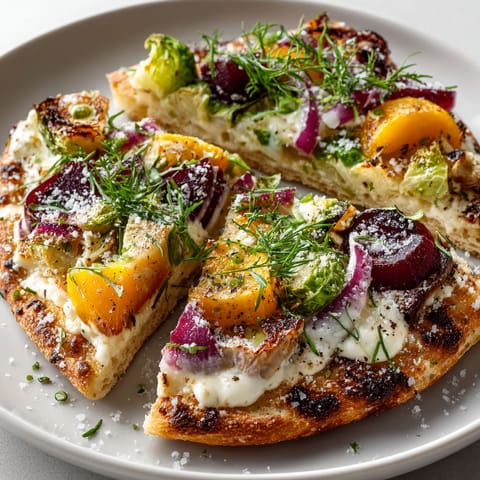 A slice of pizza with vegetables on top.