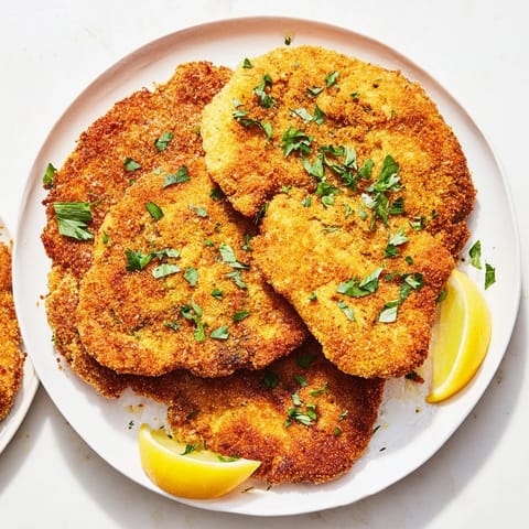 Hausgemachtes, veganes Schnitzel: perfektes Hauptgericht mit knuspriger Panko-Kruste und herzhaftem Geschmack.