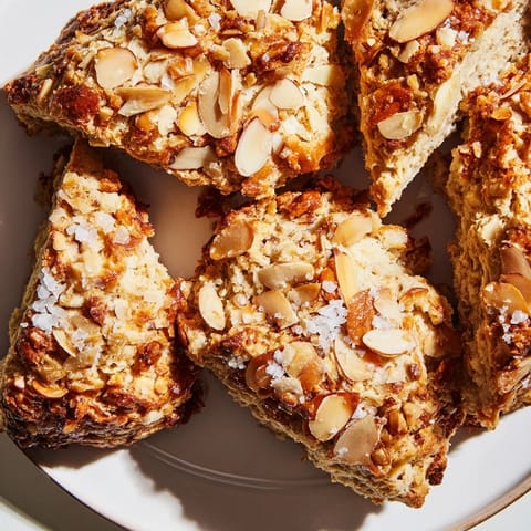 Geröstete Mandel Brezel Scones