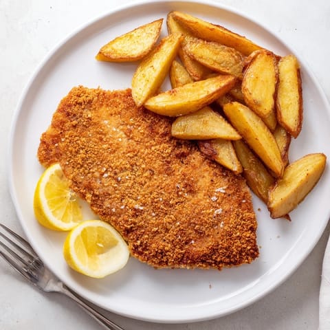 Schnitzel & knusprige Pommes