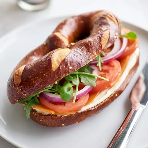 Bavarian Pretzel Cheddar Sandwich