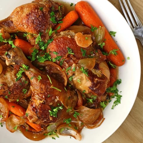 Beer-Braised Chicken Drumsticks