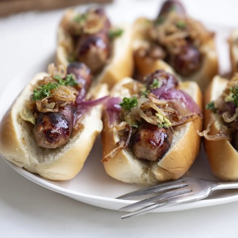Mini Bratwurst Sliders Buns