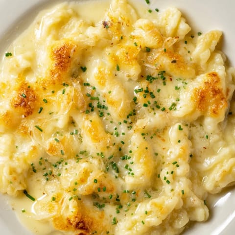 Cheesy Spaetzle Skillet