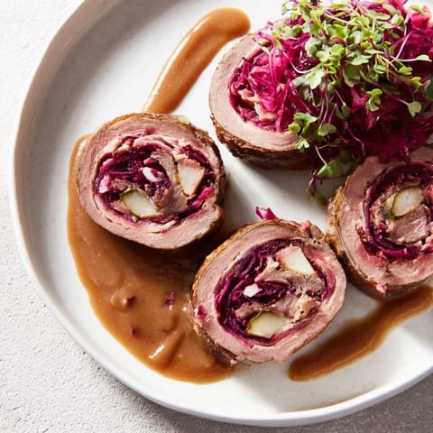 Sauerbraten Rouladen Rotkohl