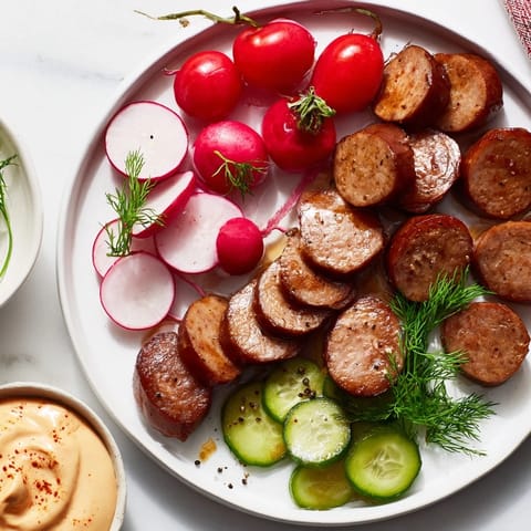Vegan German Sausage Board