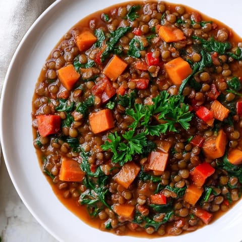 One-Pot Linsen Gemüse Eintopf
