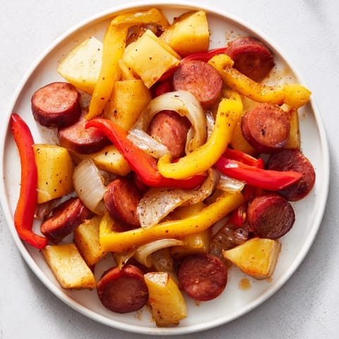 Kielbasa Kartoffel Gemüse Auflauf