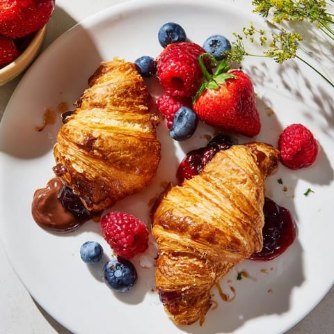 Cozy Fireplace Croissant Board