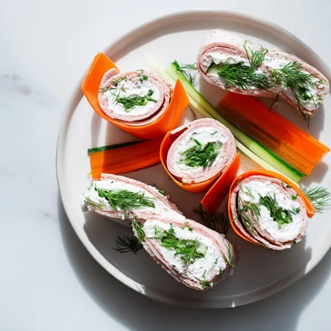 Bunte Karotten Gurken Rollen