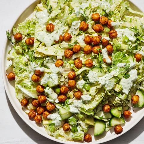 Green Goddess Salat knusprig Kichererbsen #1002