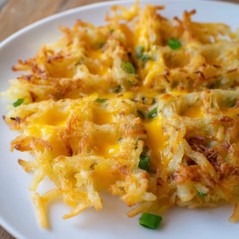 Cheesy Hash Brown Waffles