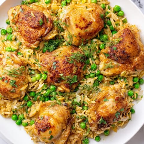 Lemon Herb Chicken Orzo