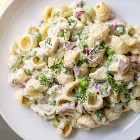 Cremiger Dill Gurken Pasta