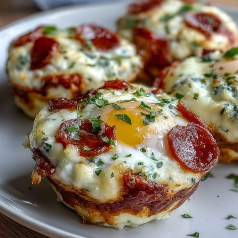 Protein Pepperoni Frühstück Cups
