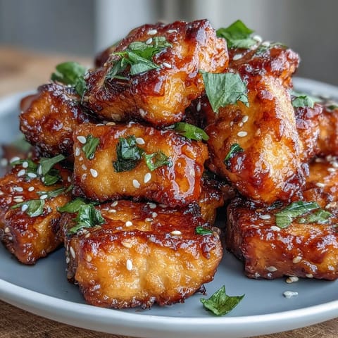 Süßes Chili Tofu Nuggets