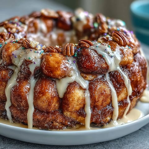 King Cake Pull-Apart Bread