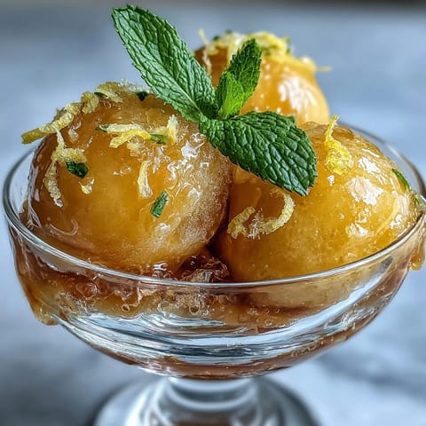 Erfrischendes, zitroniges Sorbet aus drei Zutaten – ideal für Sommerfeste oder als leichtes Dessert nach dem Essen.