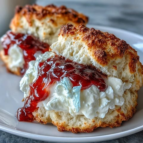 Clotted Cream Jam Scones