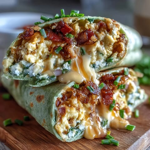 Grüne Eier Schinken Wraps