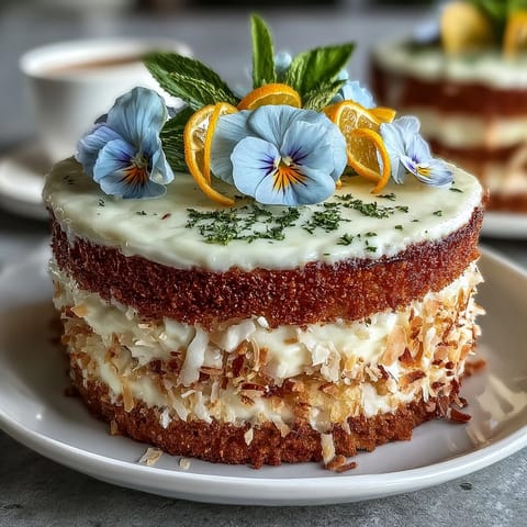 Spring Naked Cake Zitrone