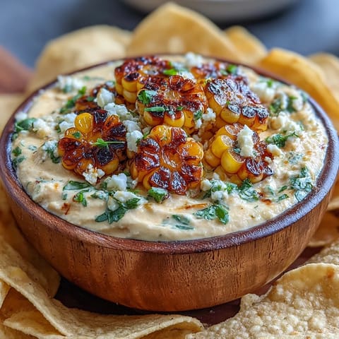 Elote Dip mit Chips