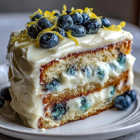 2. Feuchter Geburtstagskuchen mit Zitronen- und Heidelbeeraroma, dekoriert mit essbaren Blüten und Zitronenzesten.  